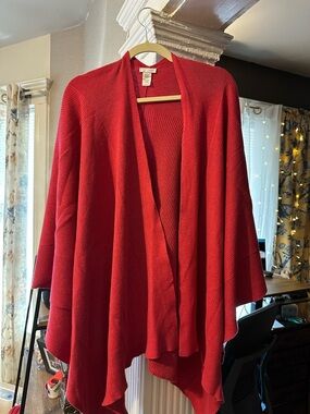 J.Jill Ruana in a pretty cranberry color